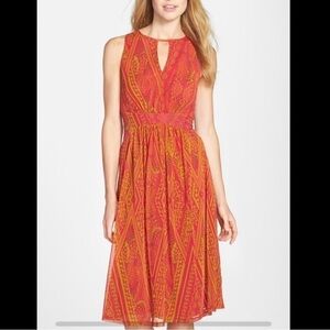 CYNTHIA STEFFE ‘ESTELLE’ Fit & Flare Midi Dress